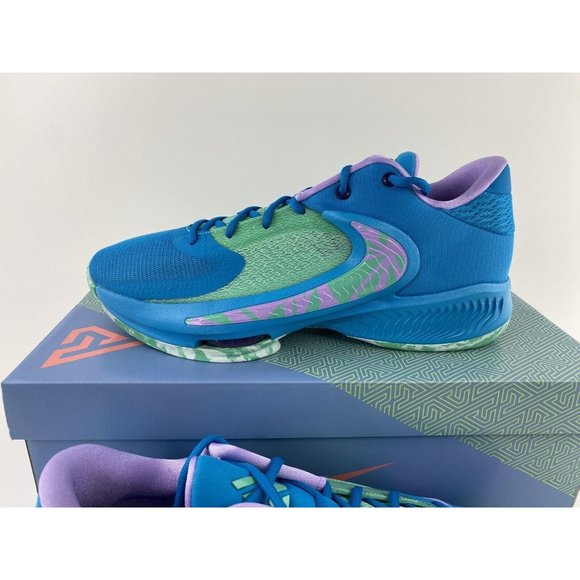 Nike Zoom Freak 4 Birthstone Mens Basketball Shoes Lazer Blue Giannis DJ6149-400 - Picture 5 of 12